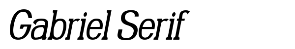 Gabriel Serif font preview